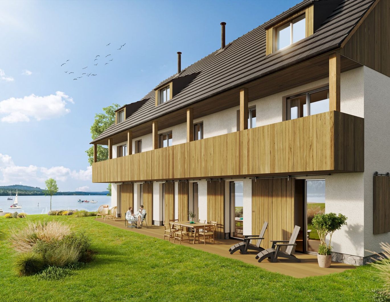 3-Zimmer Apartment mit Terrasse und Garten - VISION LIPNO