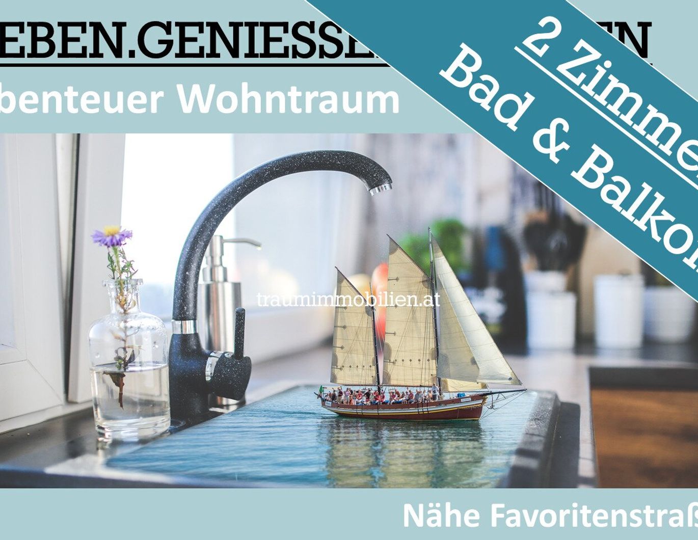 ABENTEUER WOHNTRAUM - 2 ZIMMER, BAD & BALKON