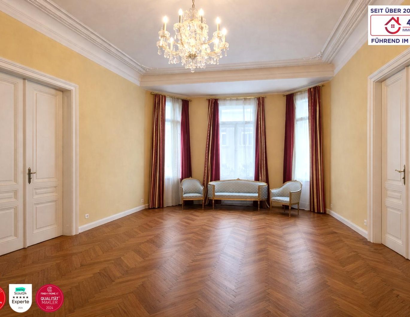 Repräsentative Belle-Etage Wohnung in exklusiver Lage nähe Theresianum