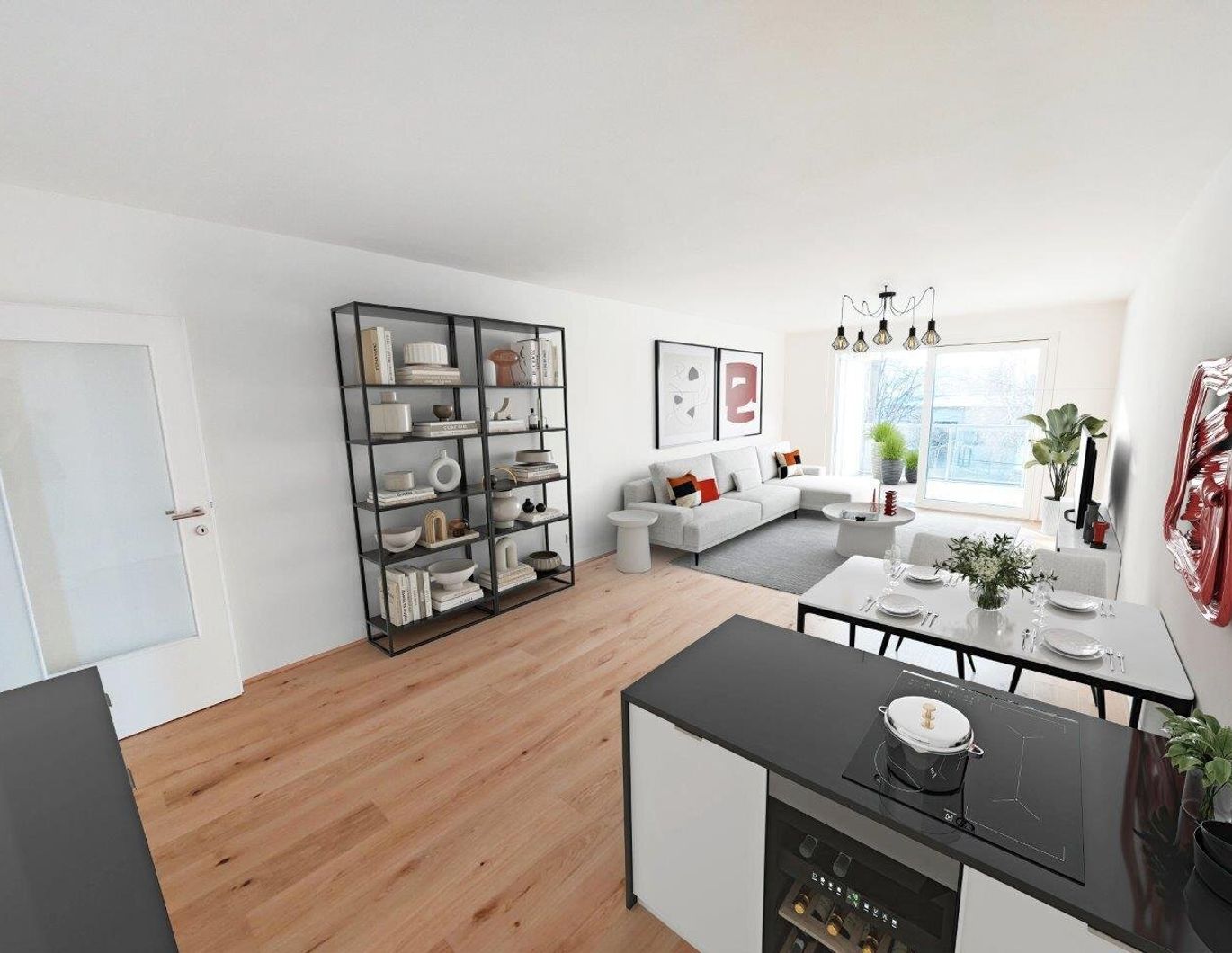 ERSTBEZUG: 3-ZIMMER-WOHNUNG MIT 2 BÄDERN EN SUITE UND WESTBALKON