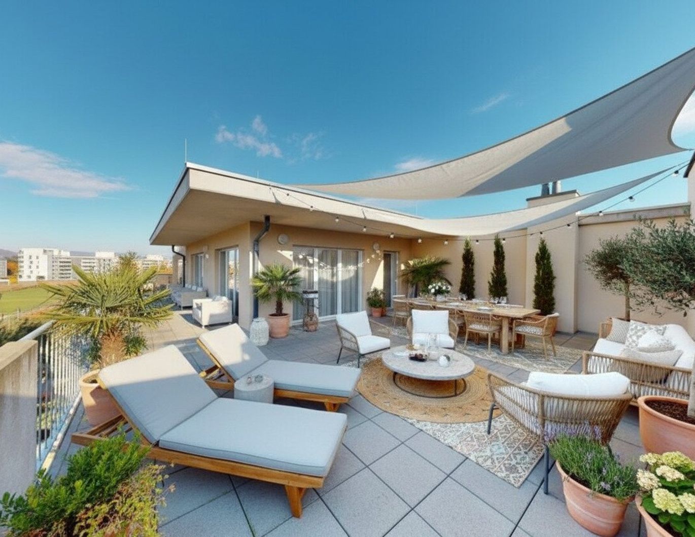 Ihr Platz unter freiem Himmel - Familienwohnung mit 4 Zimmern und Dachterrasse auf ca. 86 m²