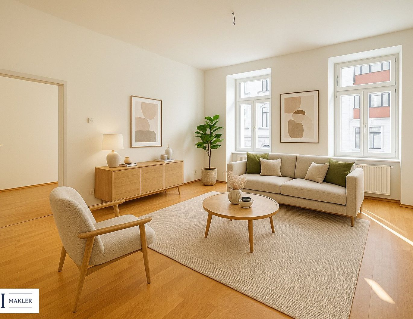 Einziehen und Wohlfühlen: Einladende Familienwohnung mit optimaler Raumaufteilung