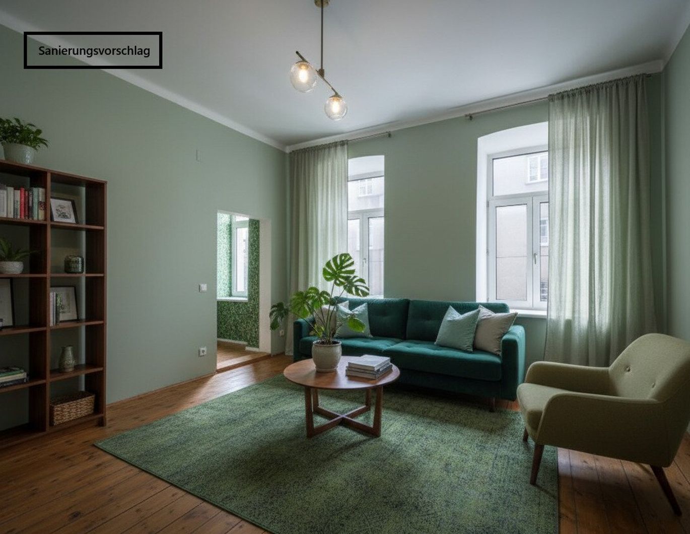 ++NEU++ Für Bastler: 2-Zimmer Altbau-Wohnung (sanierungsbedürftig) - gut adaptierbarer Grundriss