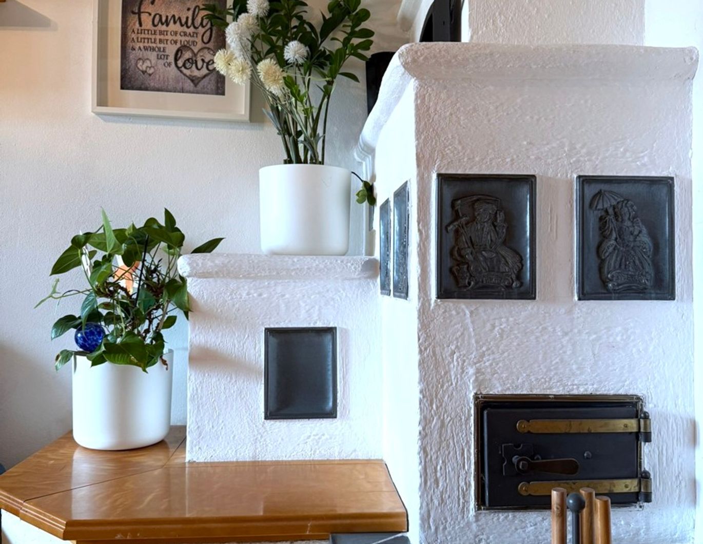 Gemütliche Familienwohnung mit Kamin und Wintergarten!