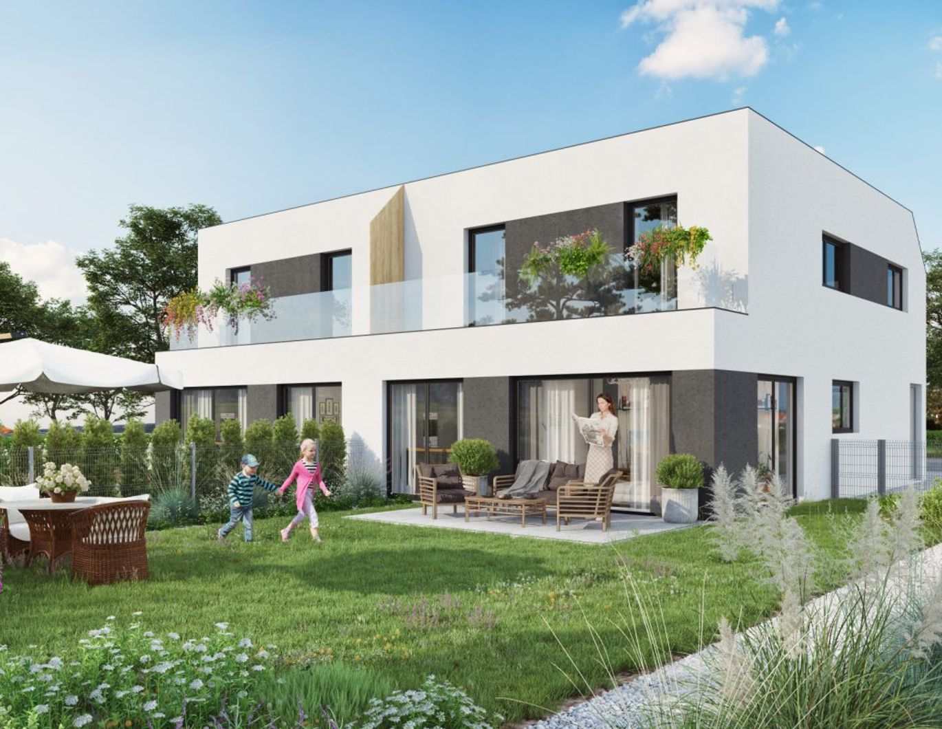 ++ FANTASTISCHE DOPPELHAUSHÄLFTE ++ in Guntramsdorf - Typ 126 m²