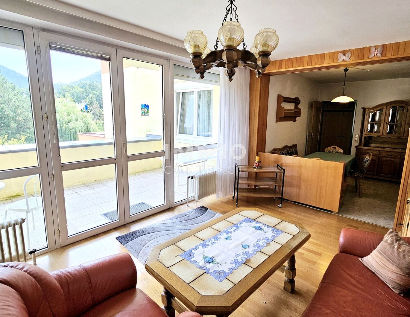 Charmante 3-Zimmer-Wohnung mit großer Terrasse in ruhiger Lage mit Grünblick in Pernitz