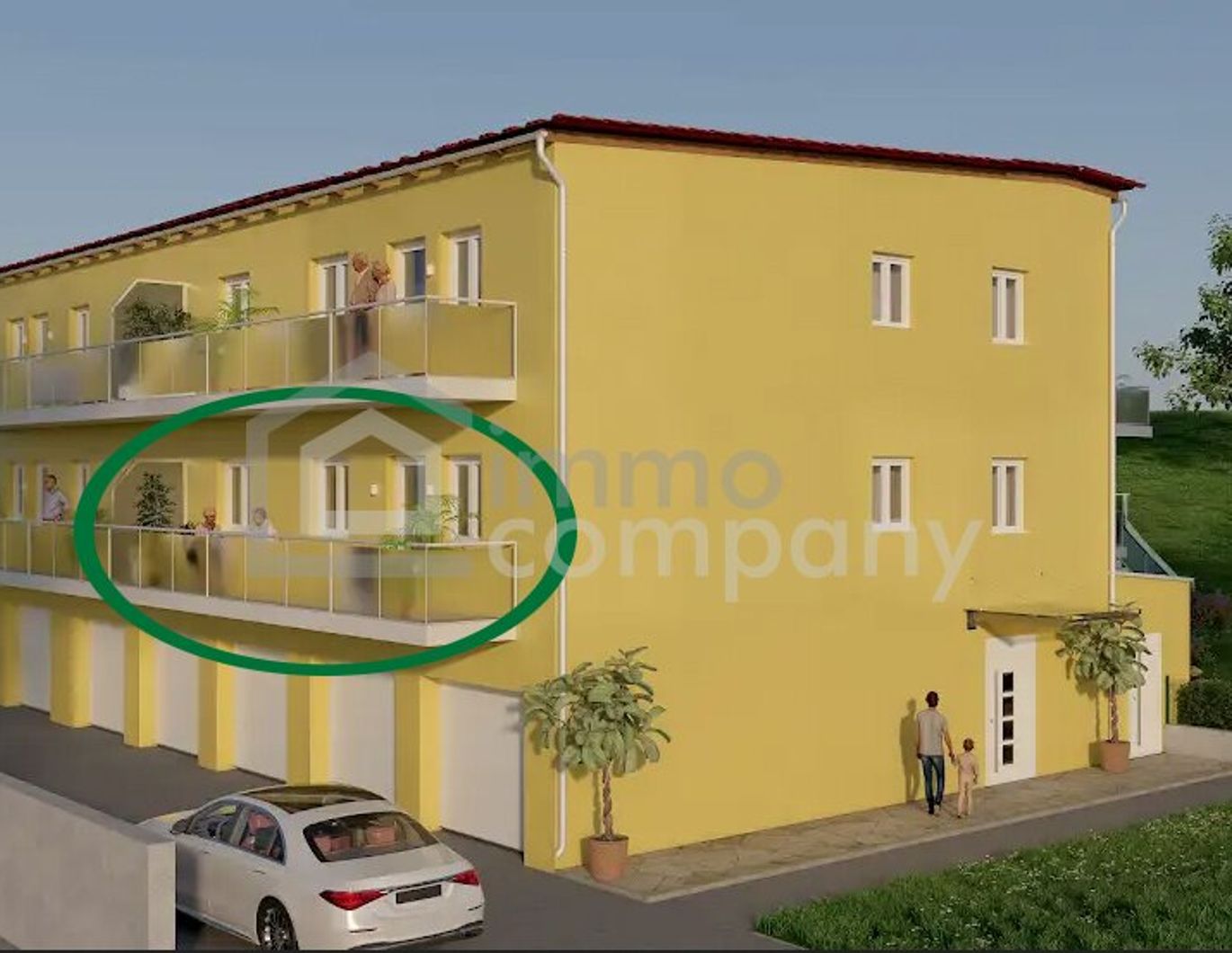 Alle ab 50+ aufgepasst! Barrierefreie 3-Zimmer-Wohnung in Eisenstadt: Erstbezug 2026 mit Balkon und Garage! (Top 1 - 1.OG - 71 m² )