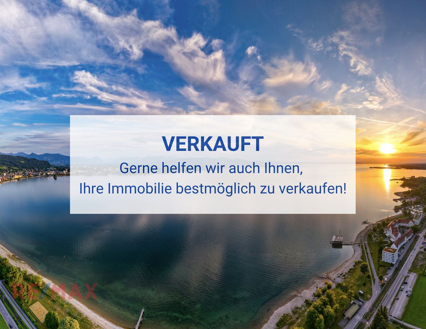 Der See als Nachbar - mit Sonnenuntergang zum Feierabend