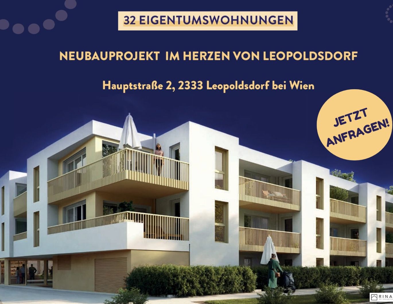 Zuhause IM LEO | Exklusive 2 Zimmer Gartenwohnung mit Terrasse | Tiefgarage im Gebäude | Hauptstraße | Frühjahr 2027 - Top 6