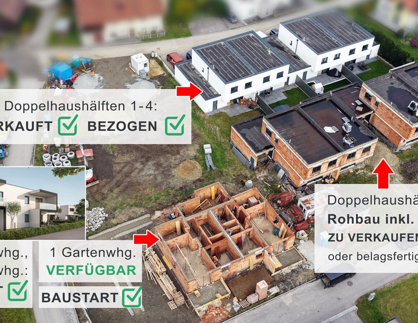 NEUBAU Wohnung mit großem Balkon und Carport (Top 4) nähe Ried i. I. ZU VERKAUFEN - BAUSTART ist erfolgt!