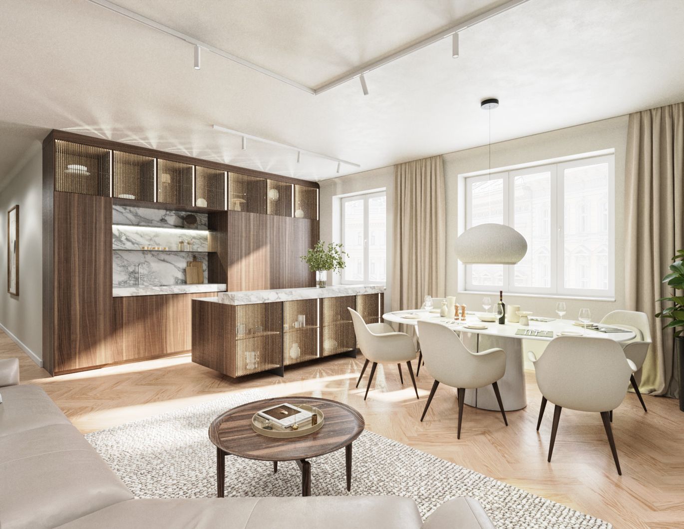 Blickfang der Innenstadt - helle 3 Zimmer mit Balkon - Erstbezug nach Top Sanierung