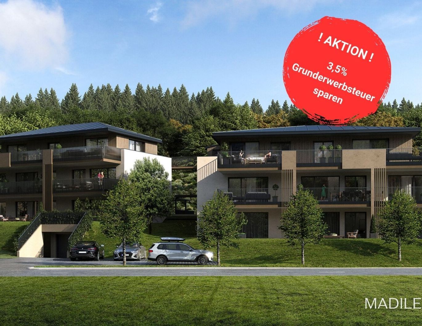 Wohnanlage Auszeit - 2 Zimmer - Ein Projekt von MADILE