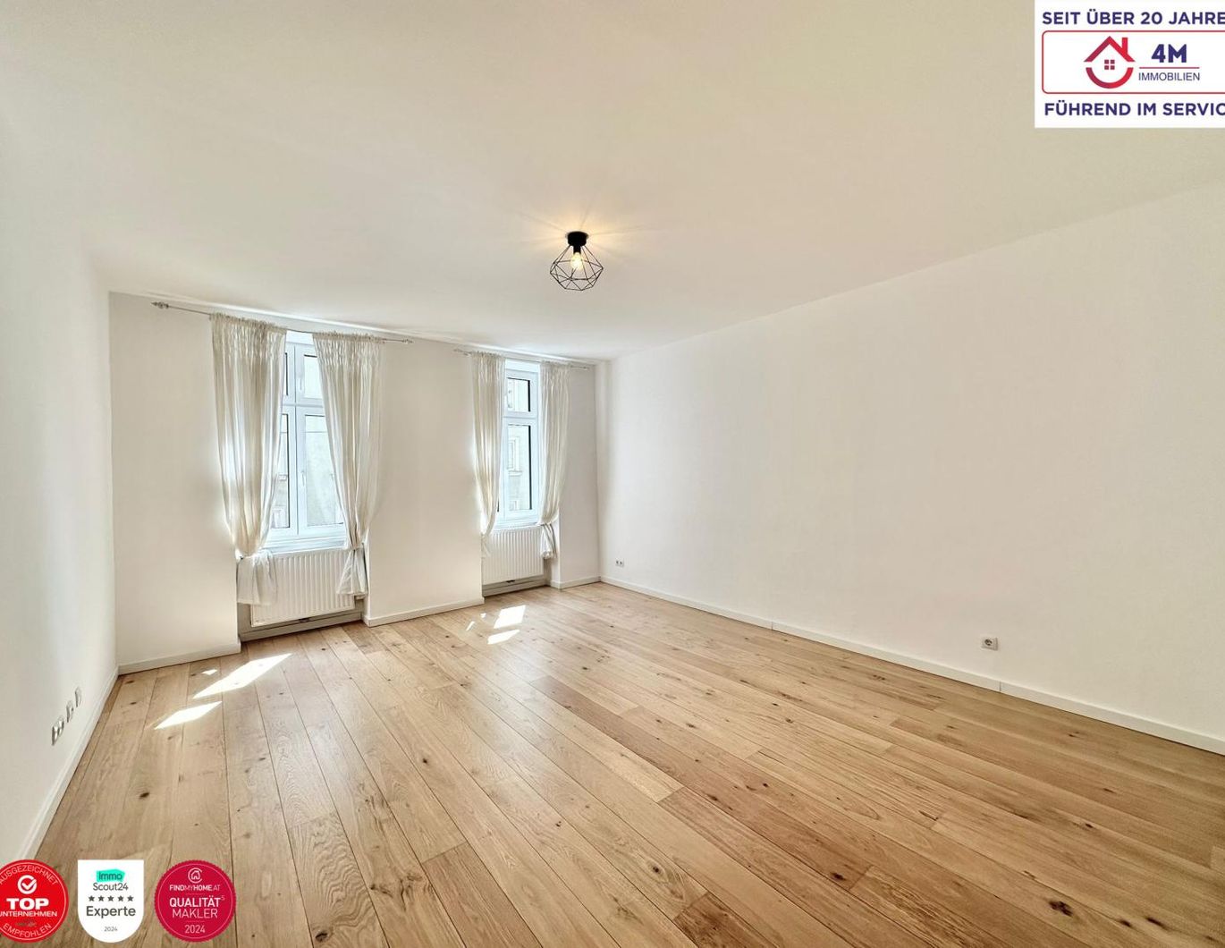 Lichtdurchflutete & ruhige 4-Zimmer-Wohnung im 3. Bezirk - top Lage & Anbindung