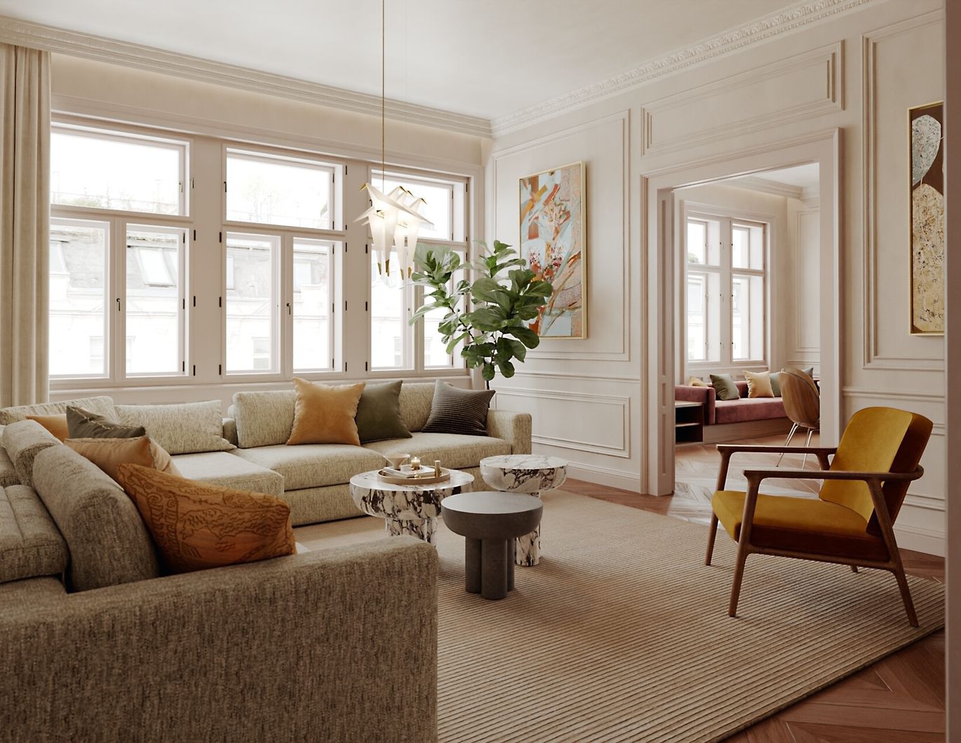 Traumhafte 5-Zimmer-Wohnung in 1070 Wien - Erstbezug mit 136m² und modernem Komfort