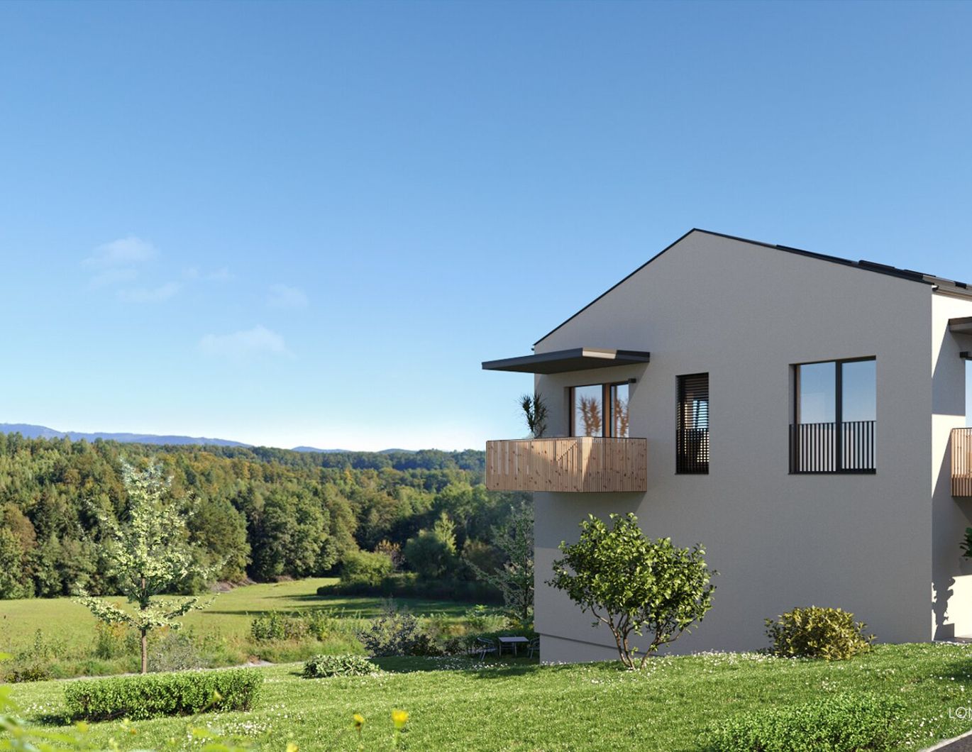 Neubauprojekt-Stiftingtalstraße! Helle 3-Zimmer-Gartenwohnung mit Terrasse, Balkon und Grünblick! Top 434_01