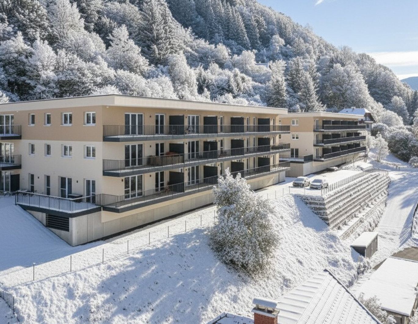 EIGENHEIM ODER ZWEITWOHNSITZ: 2-Zim.-Gartenwohnung mit unverbaubaren Blick ins Ennstal