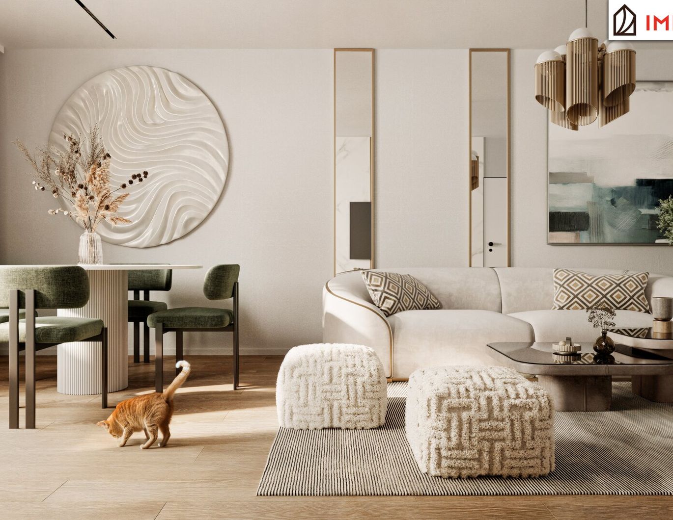 Raum zum Leben. Ruhe zum Ankommen. Frisch sanierte 3-Zimmer-Wohnung mit Loggia in stadtnaher Grünruhelage!