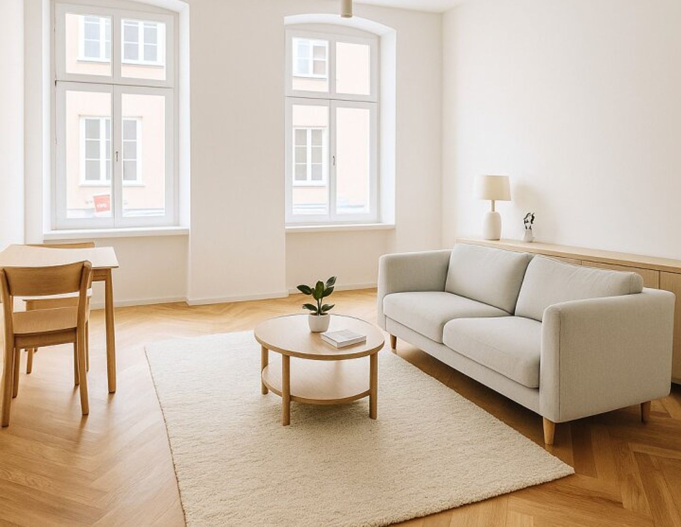 ***Altbau trifft Moderne - hochwertig sanierte 3-Zimmer-Wohnung mit Klimaanlage, Luftwärmepumpe, hofseitiger Terrasse & edler Ausstattung***