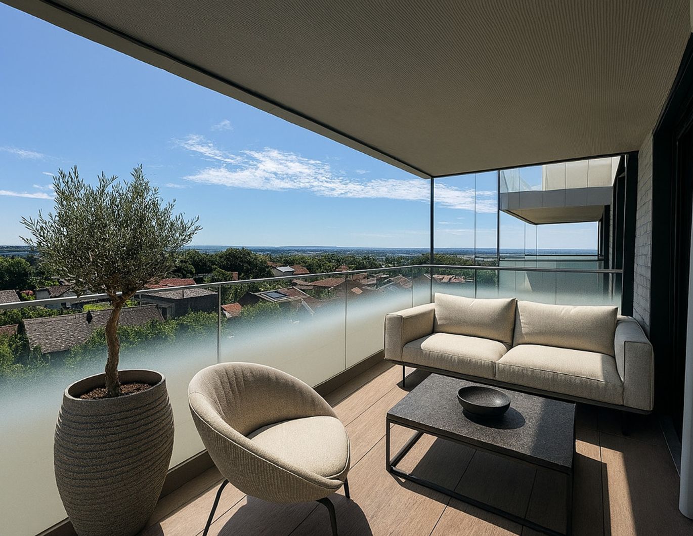 Provisionsfrei: Erstbezug - Balkonwohnung in luxuriöser Anlage mit Gemeinschaftsdachgarten und Palmenhaus