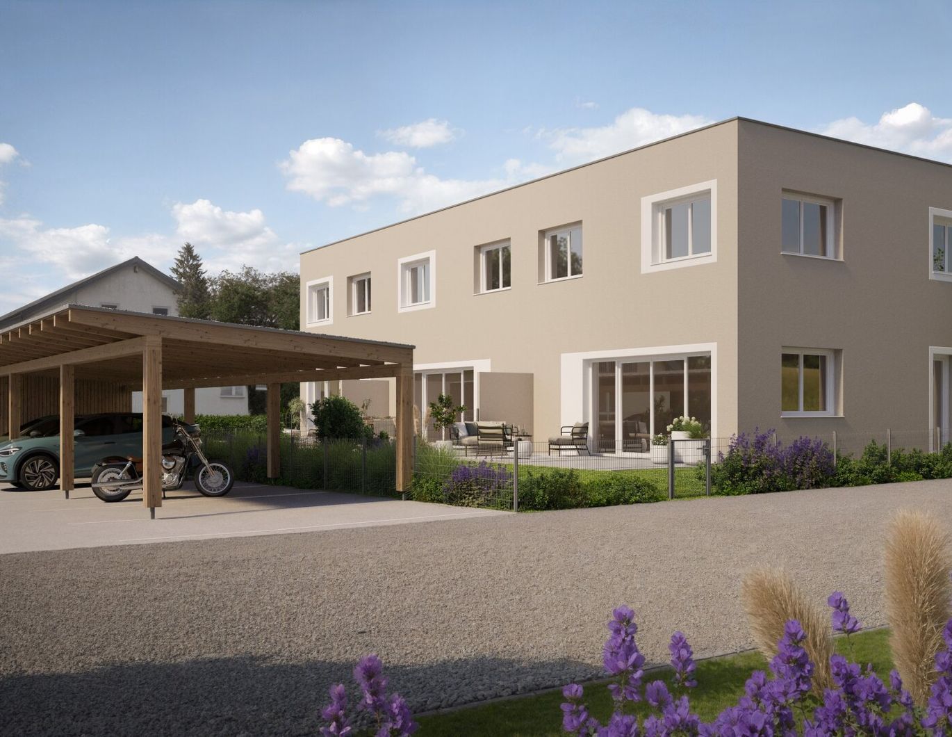 Moderne Reihenhäuser in Lengau