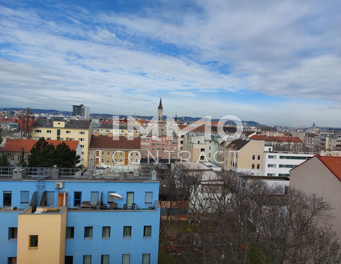Blick über Wien: Dachgeschoß-3-Zimmer-Maisonette mit Balkon+Terrasse Schlachthausgasse 46w1.21