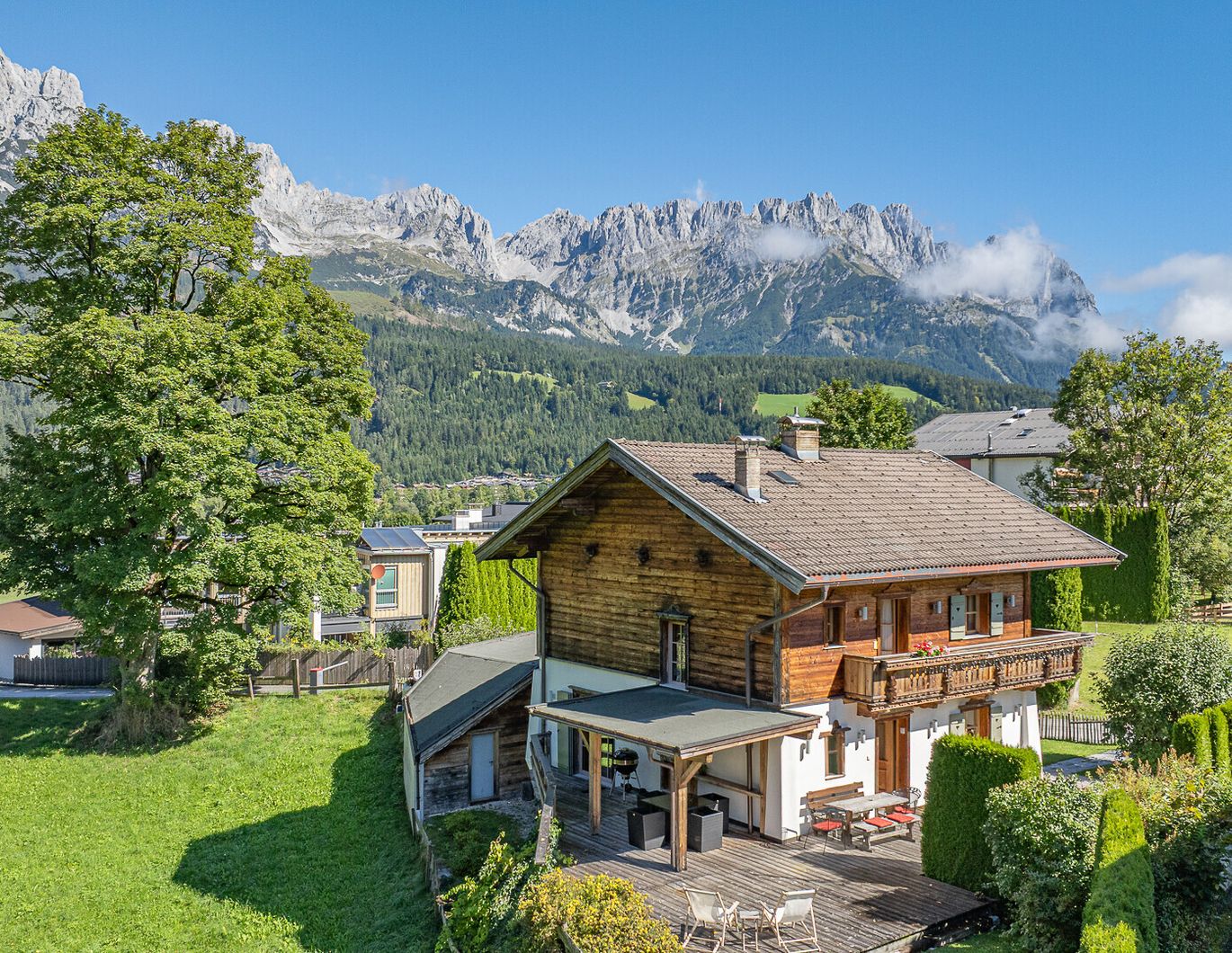 Gemütliches Alpenchalet in sonniger Ruhelage mit Kaiserblick