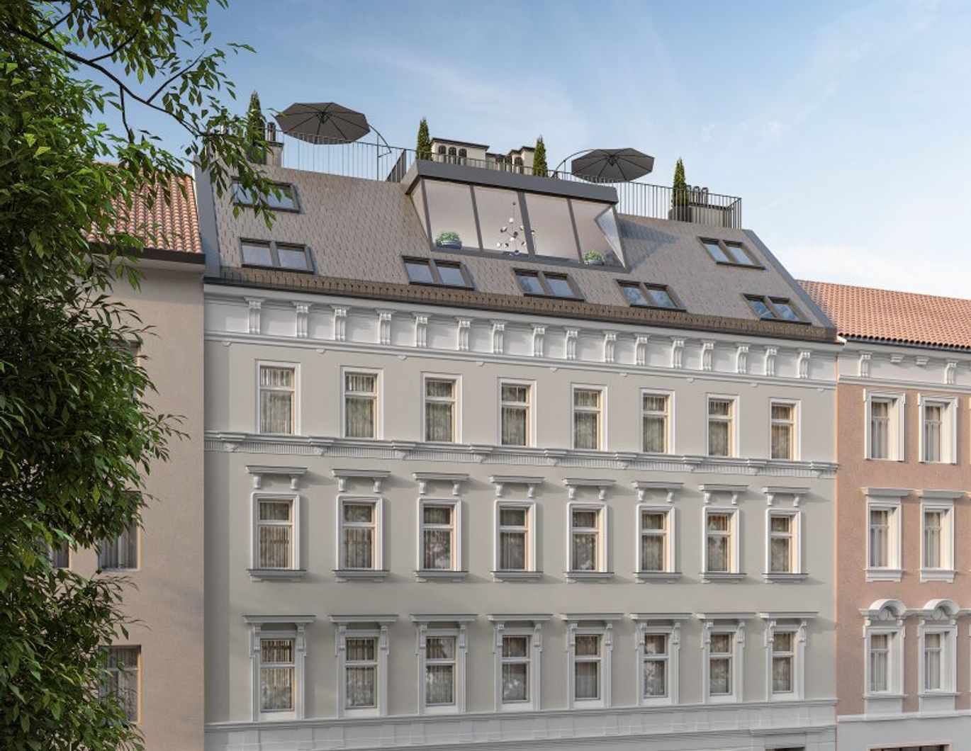 Baubewilligter Rohdachboden in gepflegtem Mittelzinshaus nahe U3-Hütteldorfer Straße